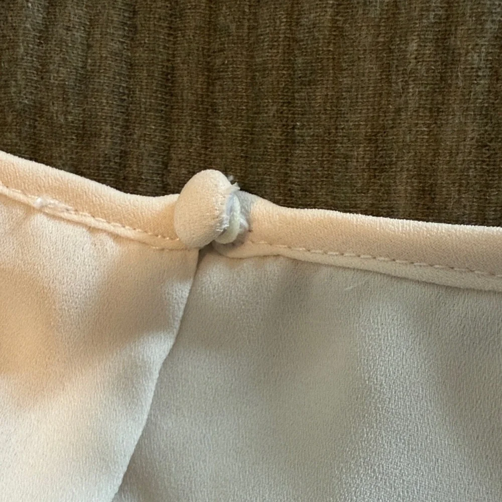 Elegant Cream Pleated Dress - Picture 4 of 5